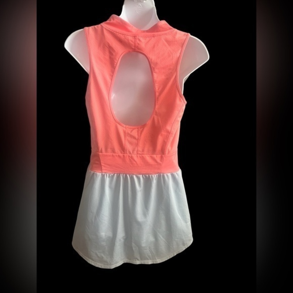 Asics Coral/Grey Tennis Dress size large Ebix - Picture 2 of 4